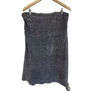 XXL Metallic Silver Sleeveless Blouse